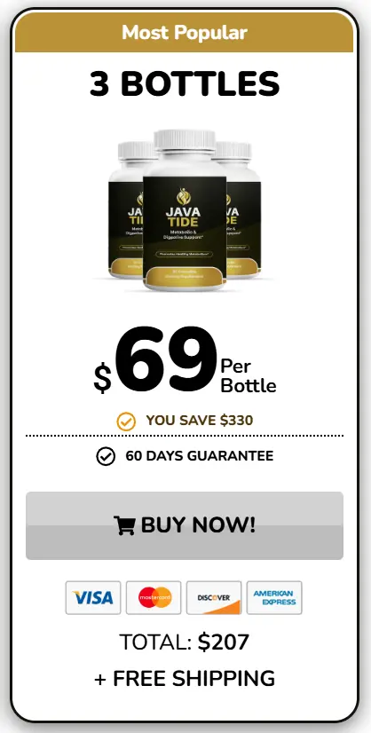 JavaTide - 3 Bottle